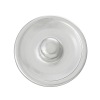 Picture of 18mm Zinc Metal Alloy Snap Buttons Round Silver Tone Cabochon Settings (Fits 16mm Dia.) Fit Snap Button Bracelets, Knob Size: 5.5mm( 2/8"), 50 PCs