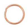 Picture of 1mm Zinc Based Alloy Open Jump Rings Findings Round Rose Gold 8mm Dia, 1000 PCs