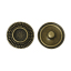Picture of Chunk Snap Buttons Fit Chunk Bracelets Round Antique Bronze Cabochon Setting(Fits 10mm Dia) 21mm( 7/8") Dia,Knob:5.5mm,10PCs