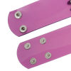 Picture of Fashion PVC Bangles Bracelets Purple Clear Rhinestone 23.5cm x 3.6cm(9 2/8" x1 3/8"), 1 Piece