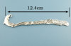 Picture of Zinc Based Alloy Bookmark Dolphin Animal Antique Silver Color With Loop Carved Pattern 12.4cm, 4 PCs