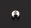 Picture of Alloy Crimp Beads Cover Findings Silver Plated, Overall Closed Size: 4mm Dia, Open Size: 5mm Dia, 200 PCs