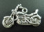 Picture of 30PCs Antique Silver Color Motorcycle Charms Pendants 24x14mm