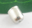 Picture of 100Pcs Silver Tone Blunt Necklace End Tip Bead Caps 8x7mm(Fit 6mm)
