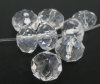 Picture of Crystal Glass Loose Beads Round Transparent Faceted About 8mm Dia, Hole: Approx 1.3mm, 70 PCs