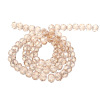 Picture of Crystal Glass Loose Beads Round Champagne Faceted Transparent About 8mm Dia, Hole: Approx 1.3mm, 70 PCs