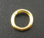 Picture of 500 PCs 6mm Dia., 1mm(18 gauge) Iron Based Alloy Open Jump Rings Findings For Jewelry Making Gold Plated Round