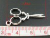 Bild von Antiksilber Schere Anhänger Perlen Beads 30*14mm.Verkauft eine Packung mit 50