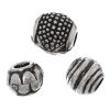 Picture of Acrylic European Style Large Hole Charm Beads Mixed Antique Silver Pattern About 11mm x8mm - 14mm x16mm Dia, Hole: Approx 4mm-5.8mm, 50 PCs