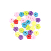 Picture of Resin Sewing Buttons Scrapbooking 2 Holes Flower At Random Mixed 10.5mm( 3/8") x 10mm( 3/8"), 500 PCs