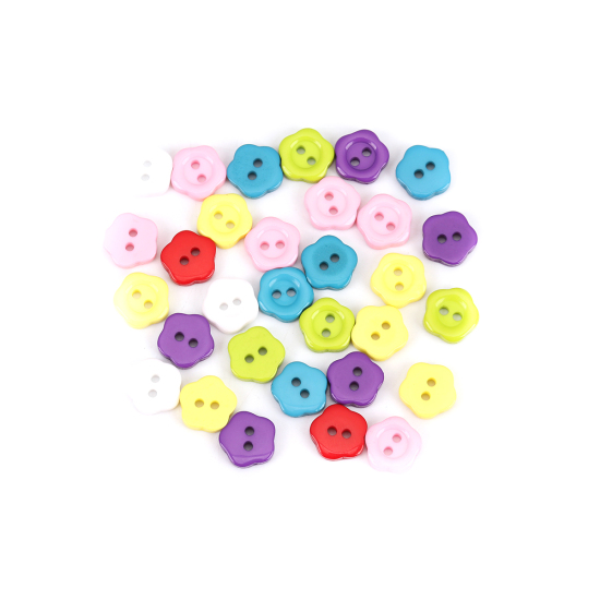 100pcs 5/8 Clear Buttons Sewing Scrapbooking 2-hole Clear Shirt