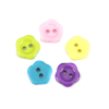 Picture of Resin Sewing Buttons Scrapbooking 2 Holes Flower At Random Mixed 10.5mm( 3/8") x 10mm( 3/8"), 500 PCs