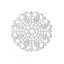 Image de 3 Pcs Cabochons d'Embellissement Estampe en Filigrane en Laiton Rond Argenté 25mm x 25mm