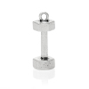 Imagen de Zamak Fitness Colgantes Pesa Plata Antigua 25mm x 10mm, 10 Unidades