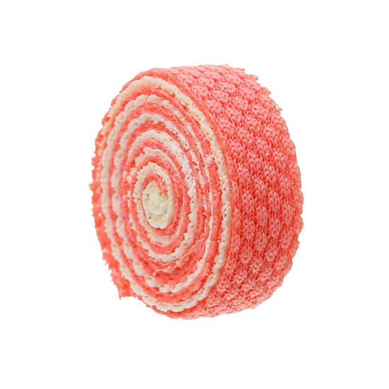 Picture of Appliques Lace For DIY Sewing Findigns Watermelon-Red Pattern 20mm( 6/8") Dia,50PCs 