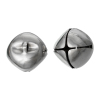 Imagen de Colgantes Aleación de Cascabel Tono de Plata Rhinestone 15.0mm x 15.0mm, 10 Unidades 