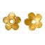 Immagine di Lega di Zinco Coppette Copriperla Fiore Oro Placcato Addetti 8mm Perline Nulla Disegno 6x6mm, 1000 Pz