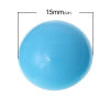 Picture of Resin Dome Cabochon Round Flatback Skyblue 15mm( 5/8") Dia, 50 PCs