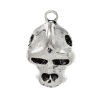 Imagen de Colgantes Aleación Cráneo Plata Antigua  4.1cm x 2.6cm, 5 Unidades