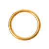 Picture of Zinc metal alloy Closed Soldered Jump Rings Findings Round Gold Plated 16mm Dia, 20 PCs