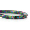 Picture of Hematite Beads Flat Round Multicolor About 4mm Dia, Hole: Approx 1mm, 41cm(16 1/8") long, 1 Strand (Approx 362 PCs/Strand)
