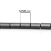 Picture of Hematite Beads Cylinder Gunmetal About 5mm x 3mm, Hole: Approx 1mm, 40.5cm(16") long, 1 Strand (Approx 87 PCs/Strand)