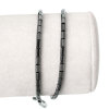 Picture of Hematite Beads Cylinder Gunmetal About 5mm x 3mm, Hole: Approx 1mm, 40.5cm(16") long, 1 Strand (Approx 87 PCs/Strand)