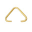 Picture of Iron Based Alloy Pendant Pinch Bails Clasps Triangle Gold Plated 10mm x 9mm, 30 PCs