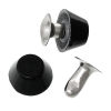 Picture of Zinc Based Alloy Spike Rivets Studs Cone Silver Tone Black Painting 8x7mm(3/8"x2/8"), 200 Sets
