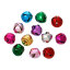 Picture of Brass Charm Pendants Christmas Ornament Jingle Bell At Random Mixed Blank 8mm x 8mm( 3/8" x 3/8"), 100 PCs