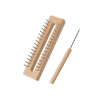 Picture of Wood Knitting Loom Make Tool For Hats Scarved Bag Toy Needle Craft Natural 27cm x 16cm(10 5/8" x6 2/8"), 1 Set