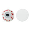 Picture of Resin Dome Cabochon Round Flatback Eye Pupil White & Gray 16mm(5/8") Dia, 30 PCs