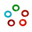 Picture of Natural Shell Charm Pendants Circle Ring At Random Mixed 15mm( 5/8") Dia., 100 PCs