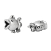 Picture of Zinc Metal Alloy European Style Large Hole Charm Beads Fish Antique Silver About 14mm( 4/8") x 14mm( 4/8"), Hole: Approx 4.7mm, 2 PCs