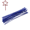 Picture of Chenille Stick Pipe Cleaner Findings Craft DIY Making Christmas Royal Blue 30cm(11 6/8") long, 2 Bundles(Approx 100 PCs/Bundle)