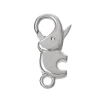 Picture of Zinc Based Alloy Lobster Clasps Elephant Silver Tone 23mm x 12mm, 20 PCs
