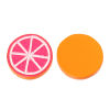 Picture of Resin Embellishments Round Grapefruit Slice Fruit Fuchsia 16mm(5/8") Dia, 20 PCs