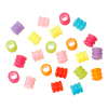 Picture of Acrylic Pony Beads Cylinder At Random Mixed Carved About 7mm x7mm, Hole: Approx 4.4mm, 1000 PCs