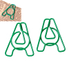 Picture of Bookmarks Paper Clip Alphabet/Letter "A" Green 29.0mm x 25.0mm, 50 PCs