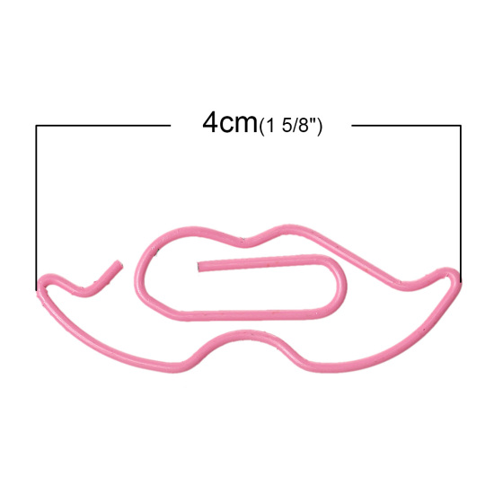 Изображение PET Закладки для Книг, Губа Розовый 4см x 14мм , 50 ШТ