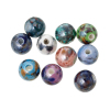 Picture of Ceramics Beads Round At Random Mixed Pattern About 10mm Dia, Hole: Approx 3mm - 2.1mm, 20 PCs