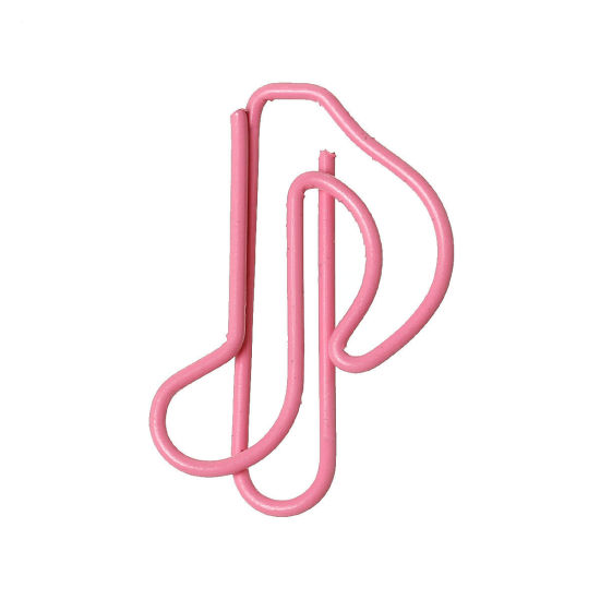 Bild von PET Lesezeichen Musik Note Rosa 3.1cmx 20mm, 50 Stücke