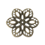 Bild von Filigran Verbinder Verzierung Blumen Antik Bronze 6cm x 5.4cm, 50 Stück