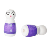 Picture of Wood Spacer Beads Doll Purple About 25mm x 12mm, Hole: Approx 2.8mm-3.3mm, 30 PCs