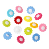 Picture of Resin Sewing Shank Buttons Flower At Random Mixed 15mm( 5/8") x 15mm( 5/8"), 100 PCs