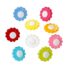 Picture of Resin Sewing Shank Buttons Flower At Random Mixed 15mm( 5/8") x 15mm( 5/8"), 100 PCs