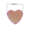 Picture of PVC Sequins Paillettes Heart At Random AB Color 3mm x 3mm(1/8"x1/8"), 100 Grams