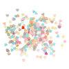 Picture of PVC Sequins Paillettes Heart At Random AB Color 3mm x 3mm(1/8"x1/8"), 100 Grams
