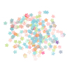 Picture of PVC Sequins Paillettes Flower At Random Mixed AB Color 3mm x 3mm(1/8"x1/8"), 100 Grams