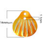 Picture of PVC Sequins Paillettes Shell At Random Mixed AB Color 14mm x 13mm(4/8"x4/8"), 3000 PCs